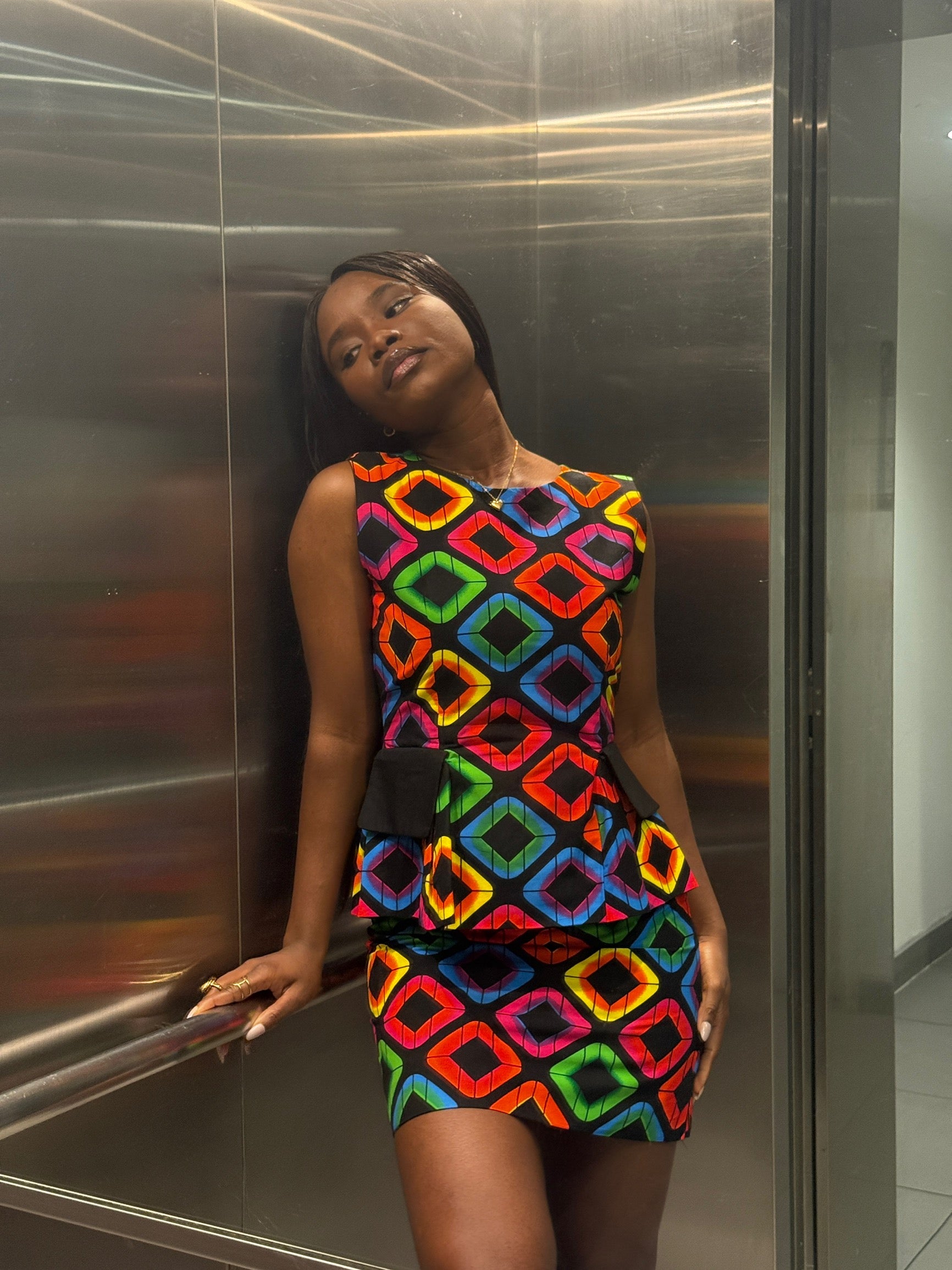 Sena two piece mini skirt set ( MADE ON ORDER)