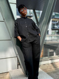 Black trouser set