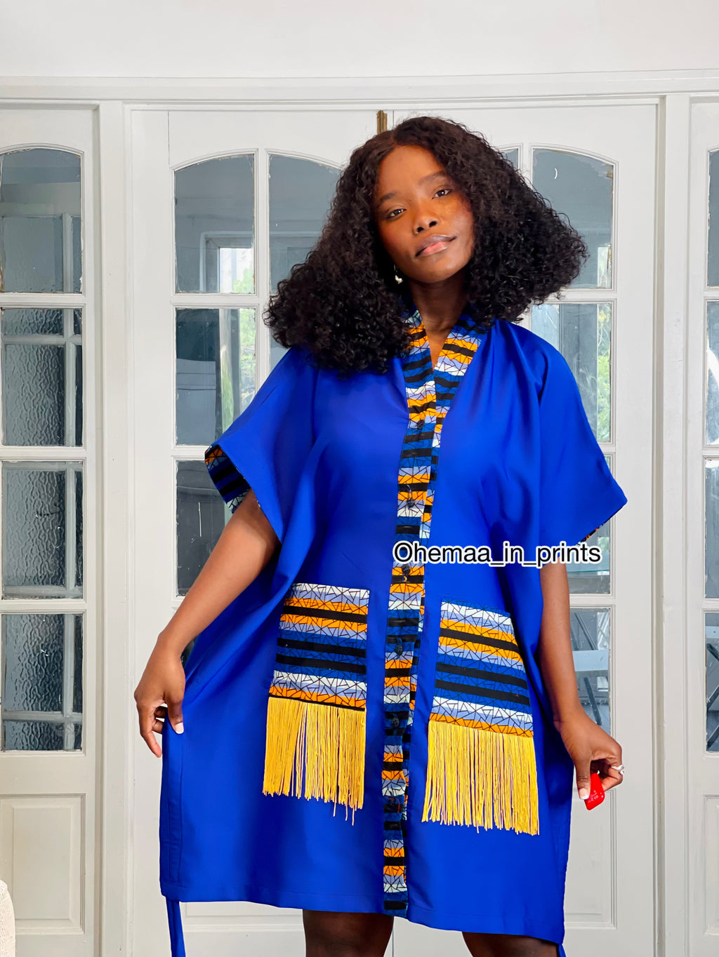 Sisi Mini Boubou ( Royal blue )