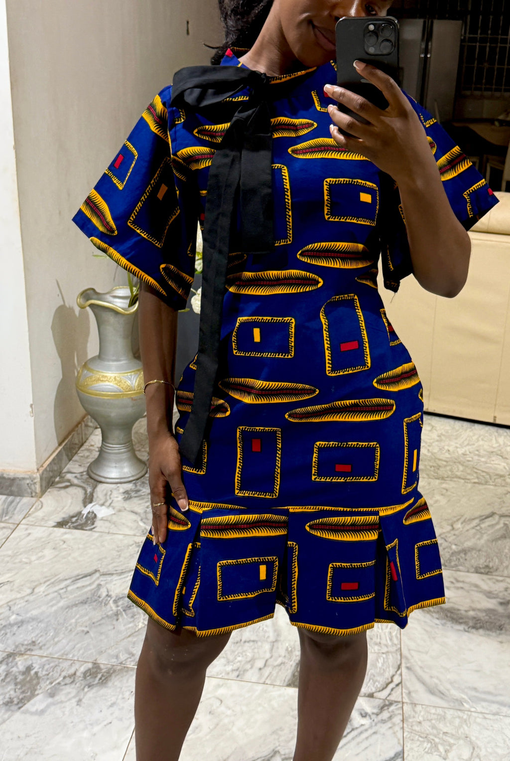 Ella blue dress (fully lined )