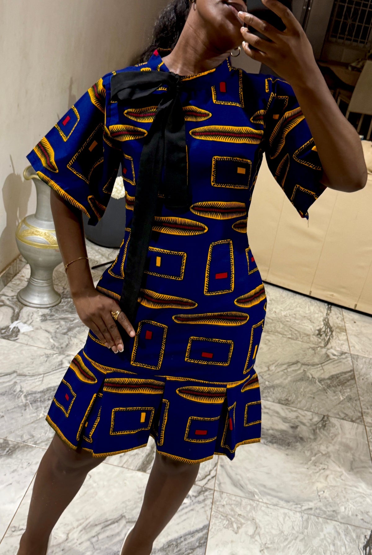 Ella blue dress (fully lined )