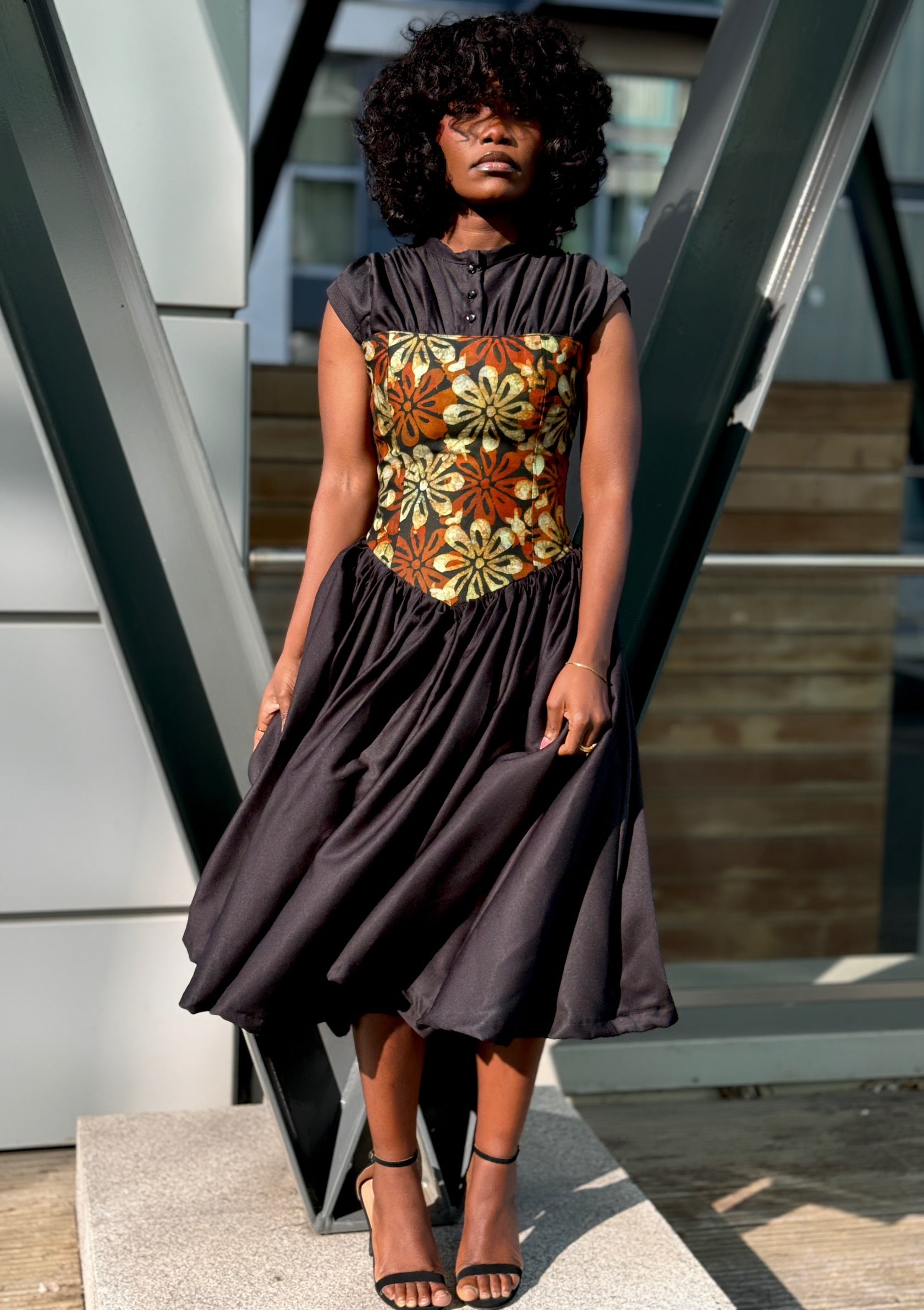 Asantewaa Full Midi dress