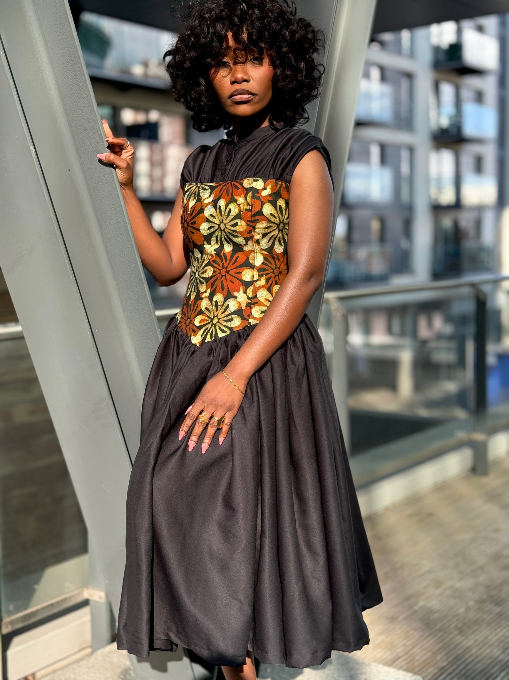 Asantewaa Full Midi dress