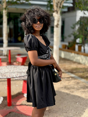 Elis black mini dress