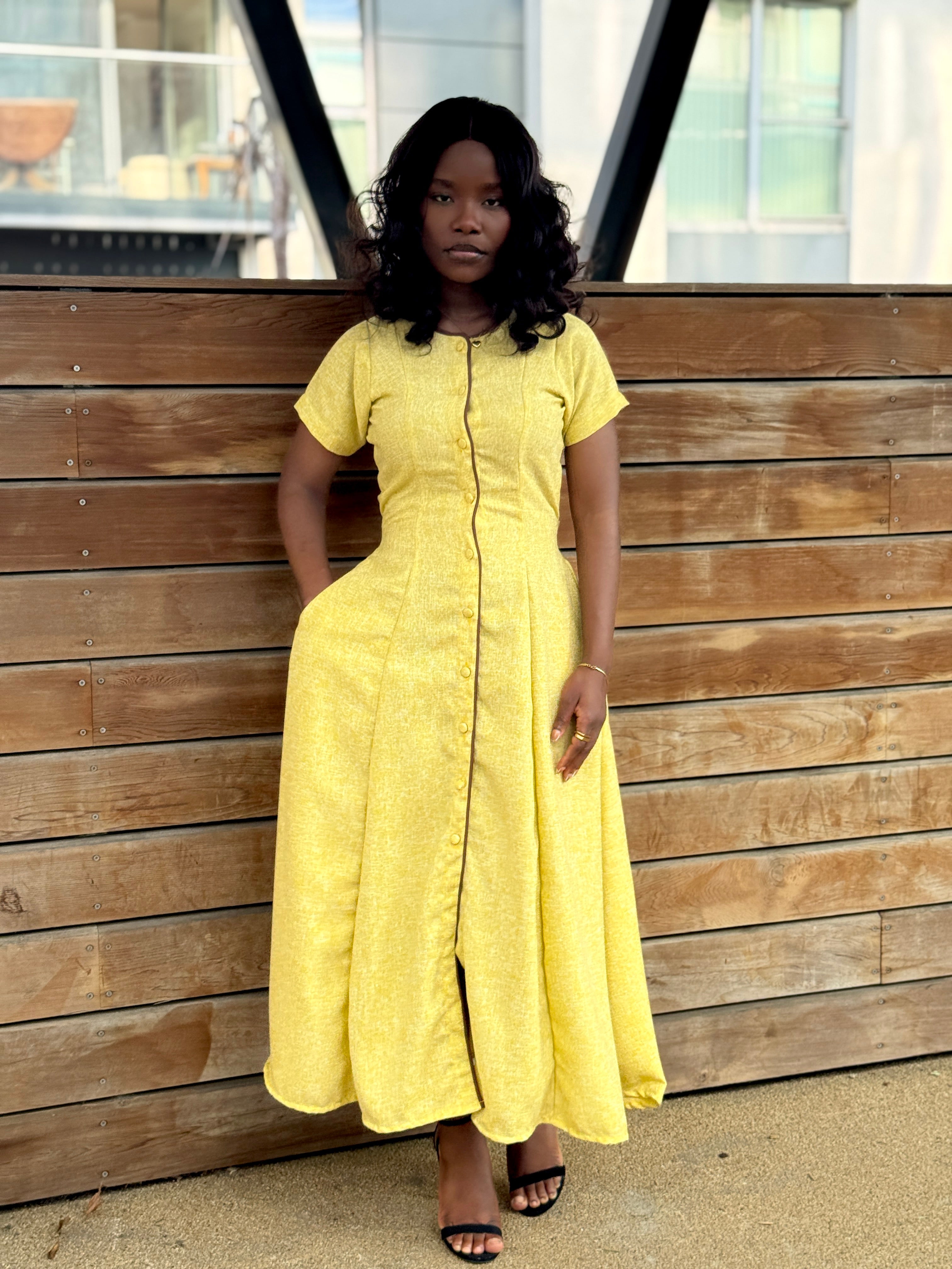 Daria dress (yellow)