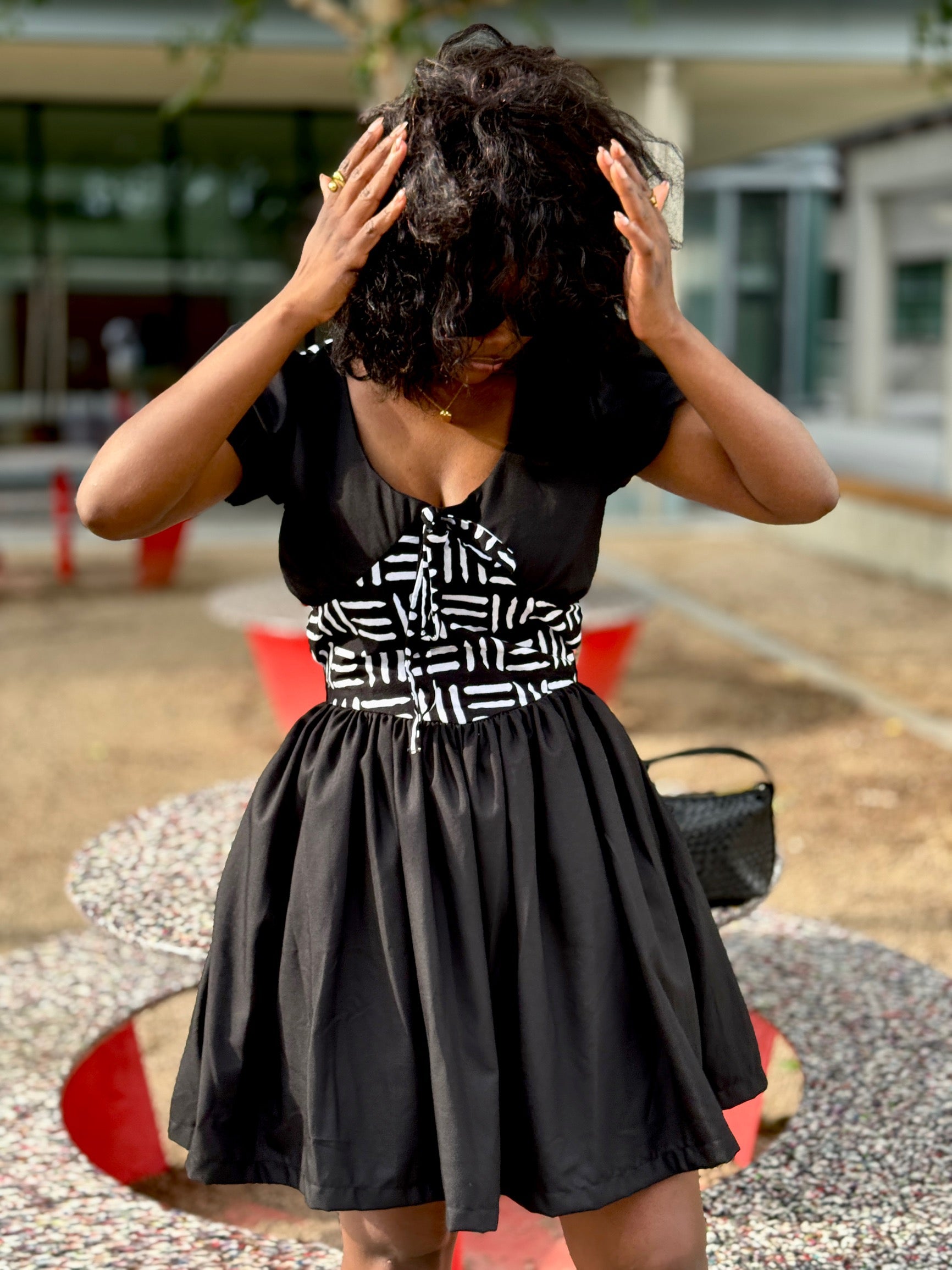 Elis black mini dress