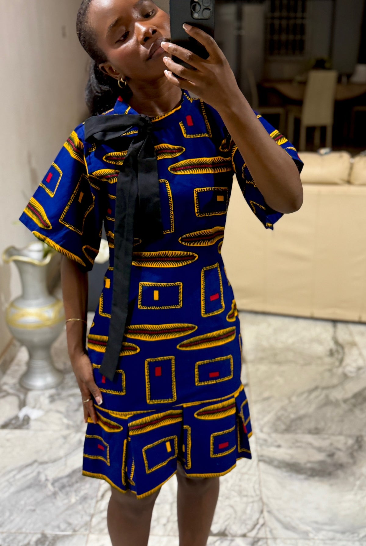 Ella blue dress (fully lined )