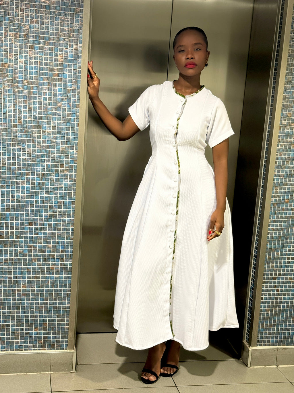 Daria Dress (White )