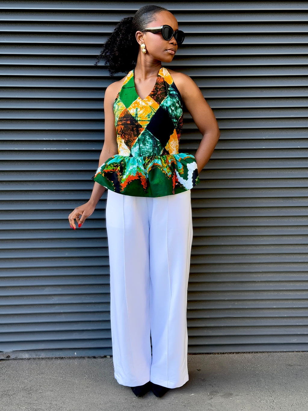 Céline Pant set (White)