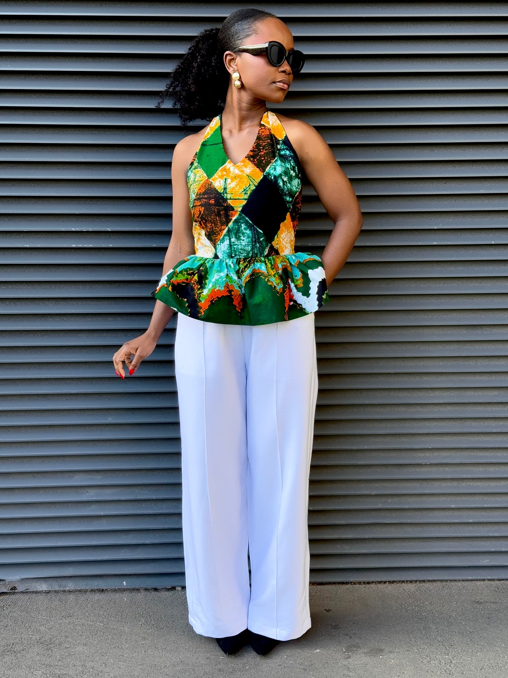 Céline Pant set (White)