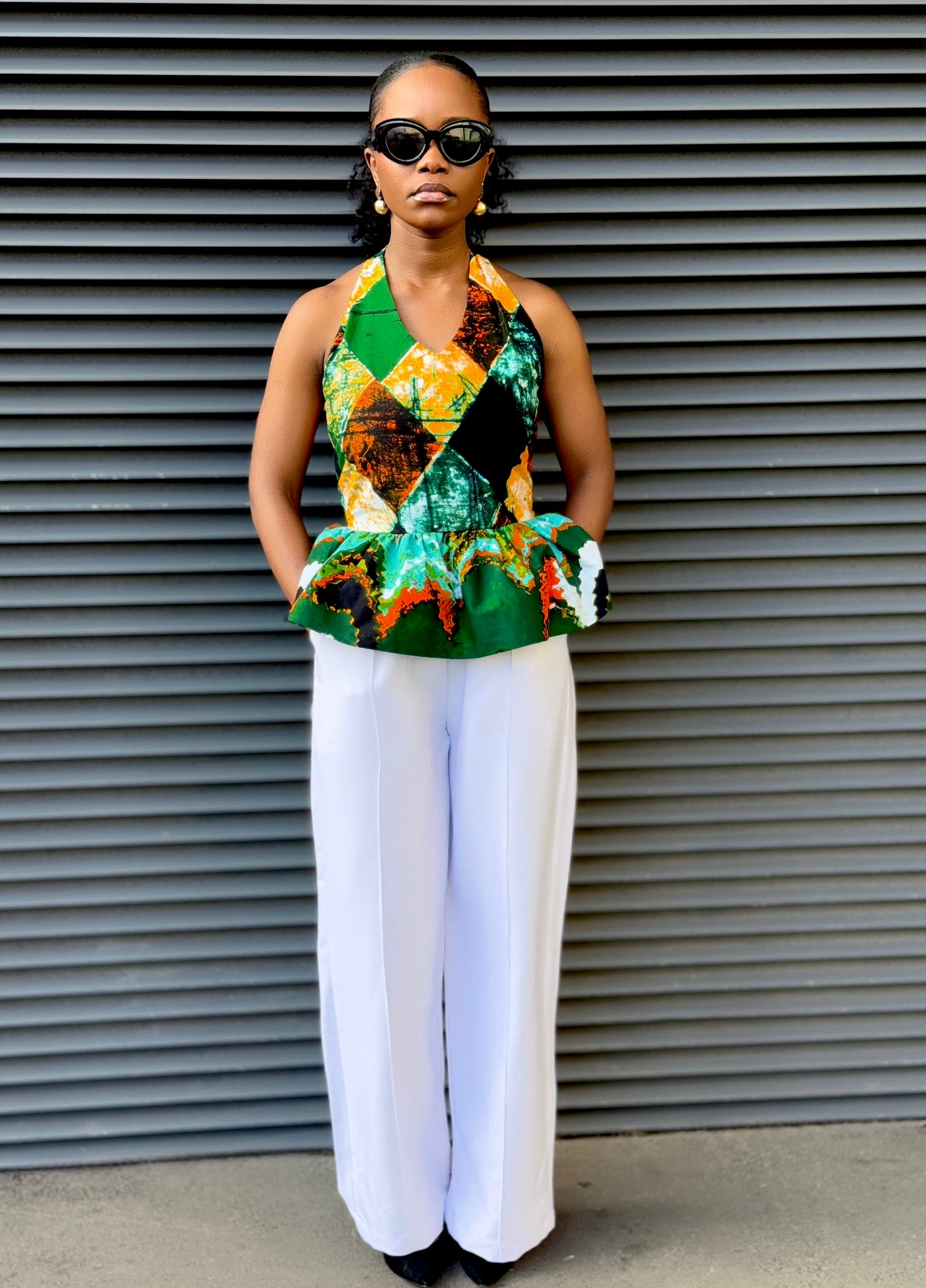 Céline Pant set (White)