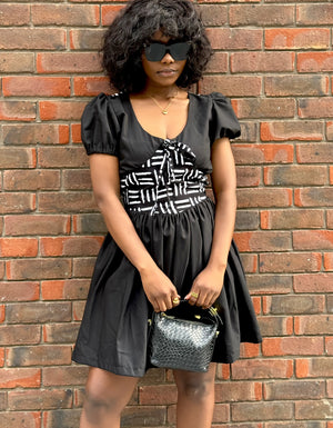 Elis black mini dress