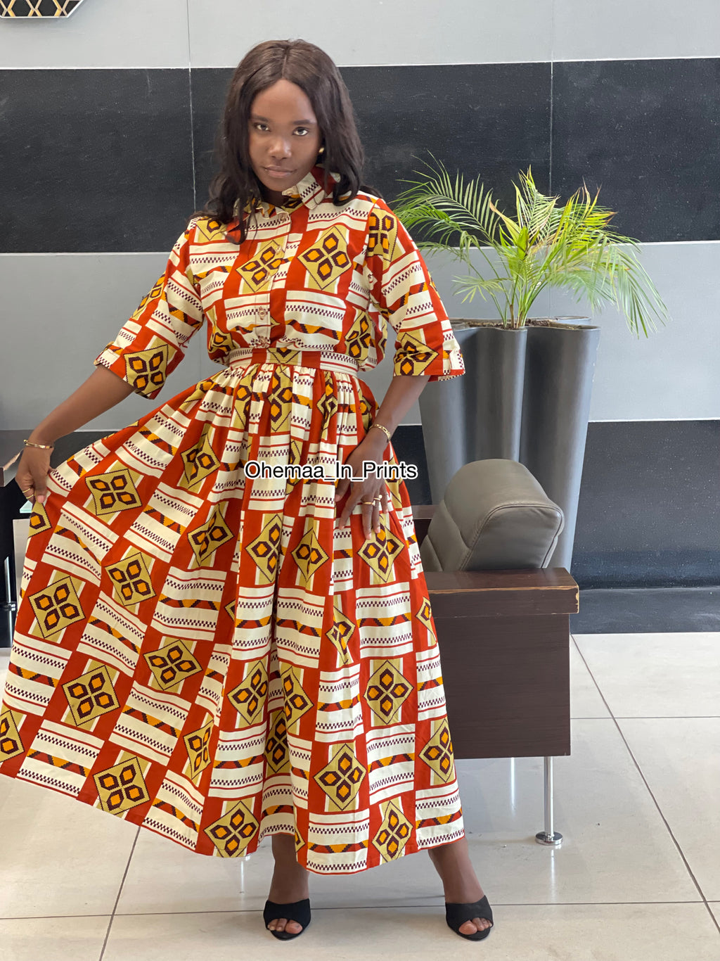 Jayla two piece skirt set ( full volume skirt )