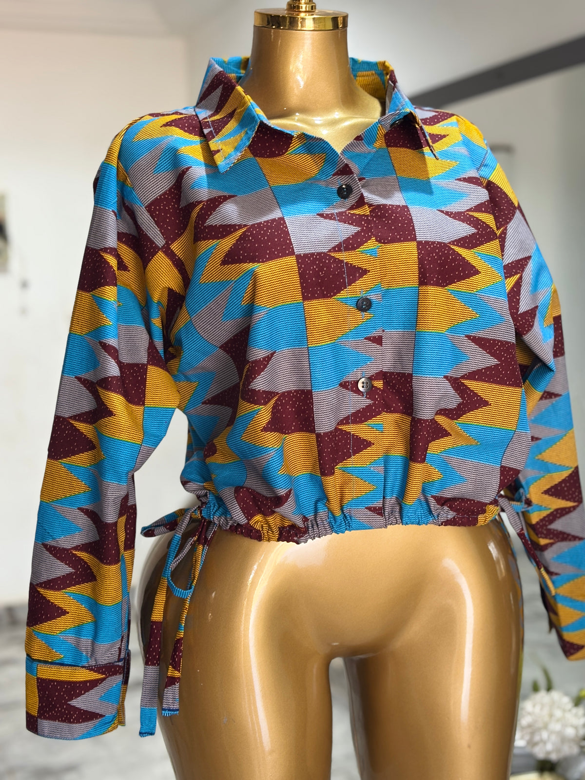 Becca Blue kente Top