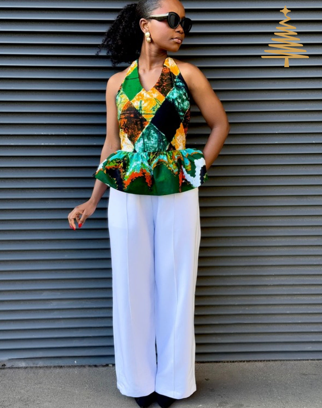 Céline Pant set (White)