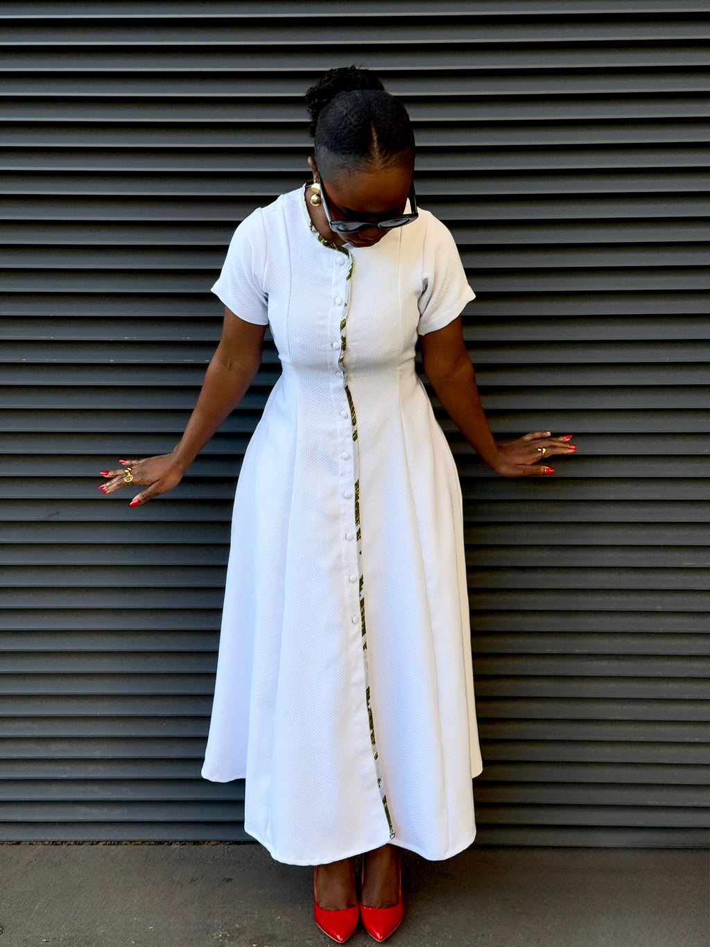 Daria Dress (White )