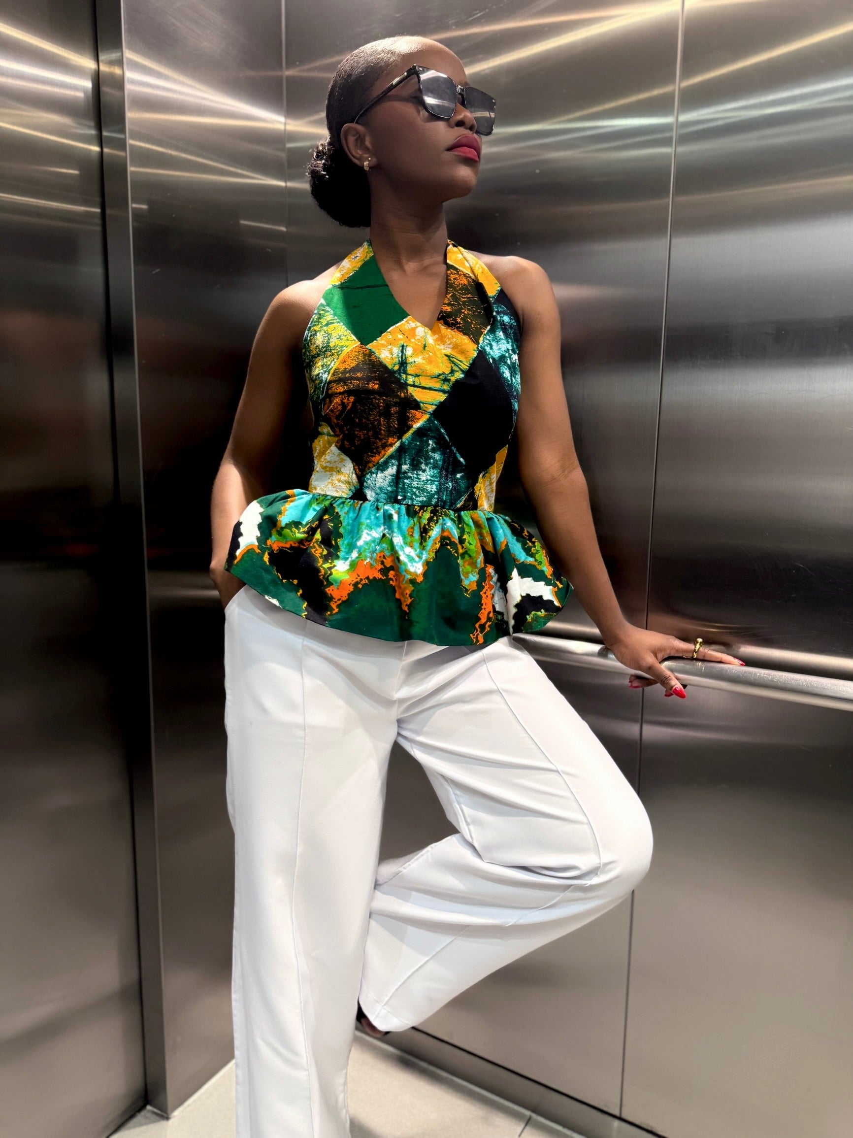 Céline Pant set (White)