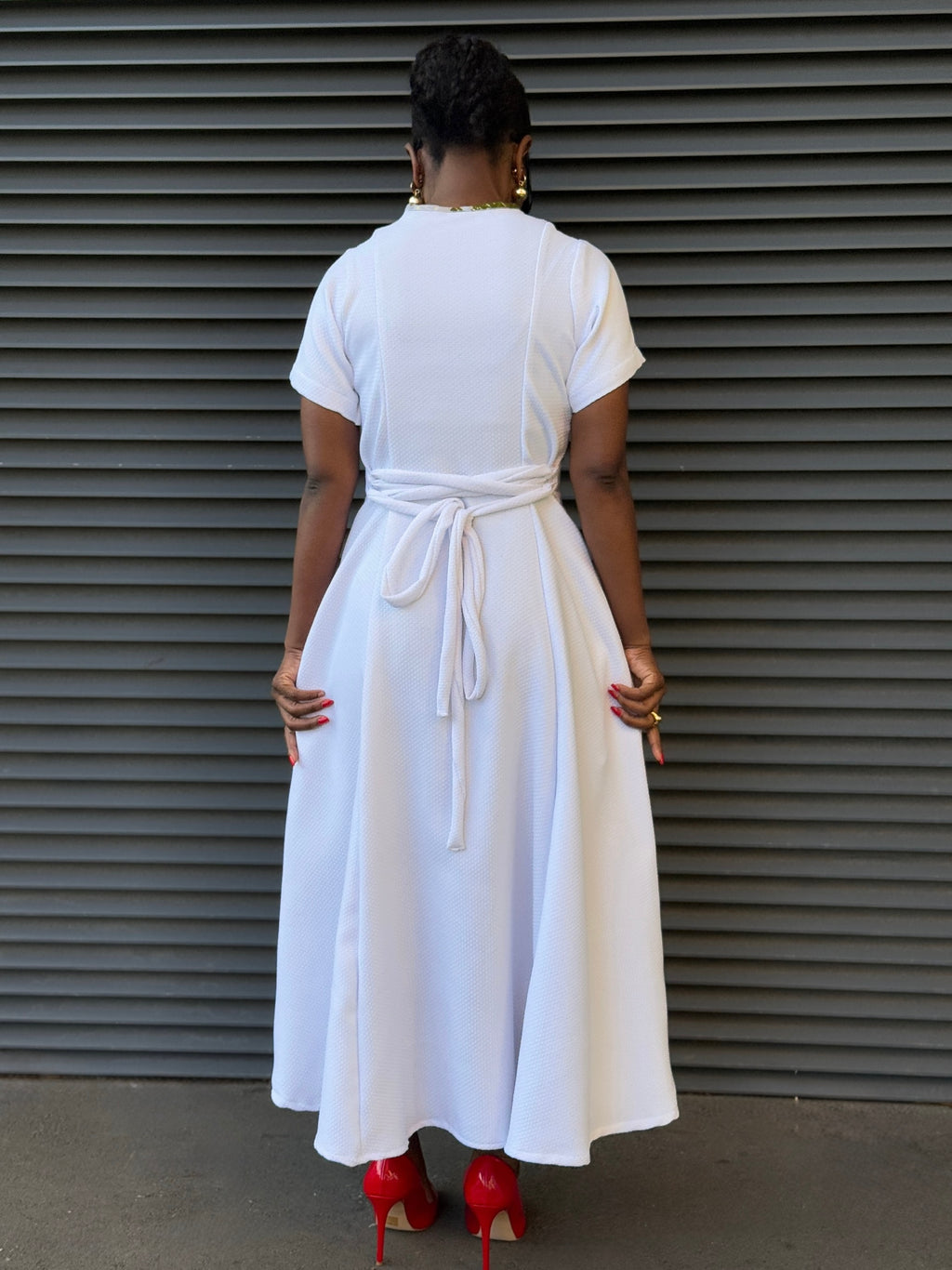 Daria Dress (White )