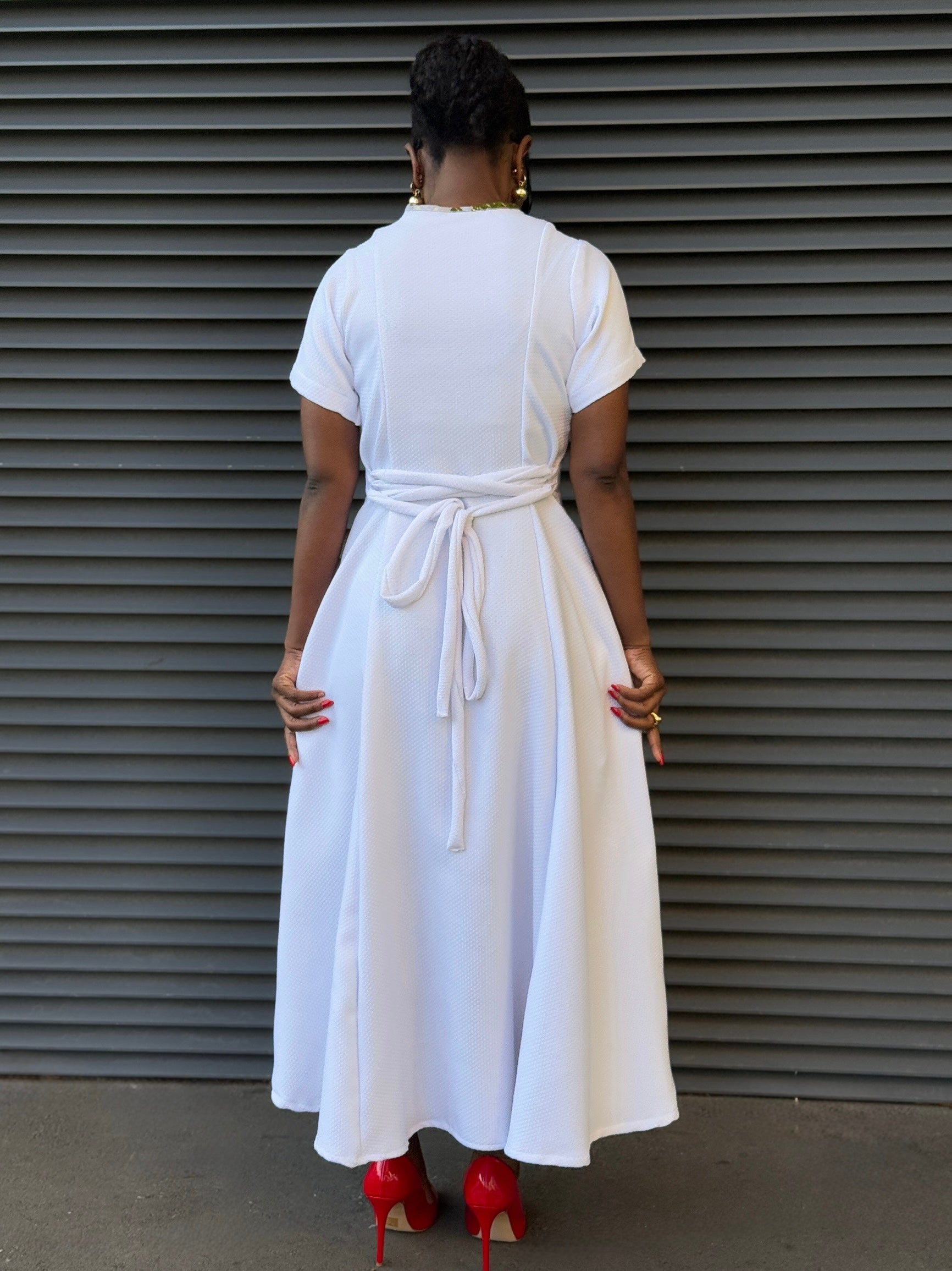 Daria Dress (White )