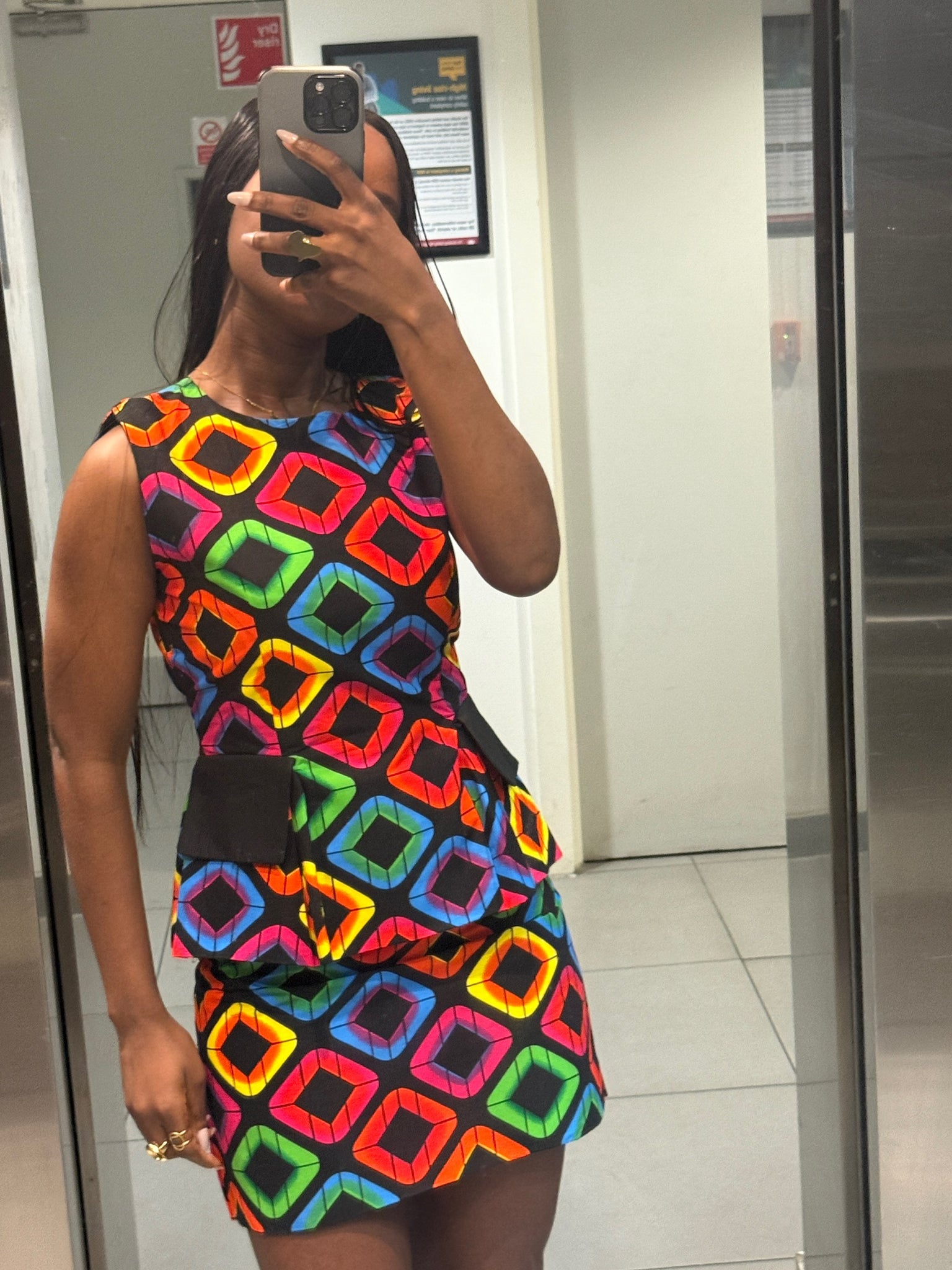 Sena two piece mini skirt set ( MADE ON ORDER)