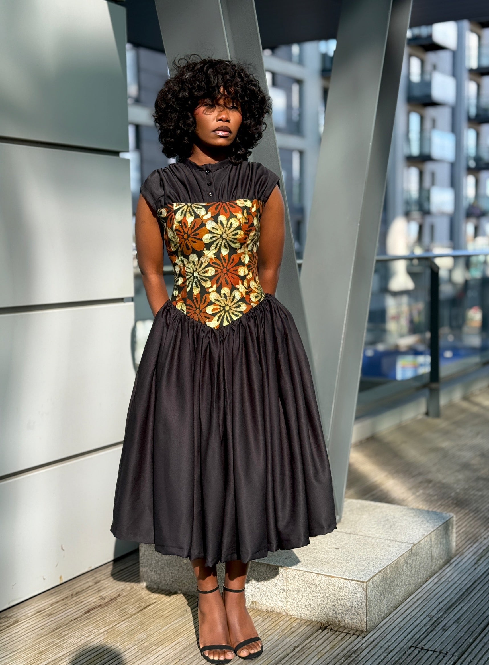 Asantewaa Full Midi dress