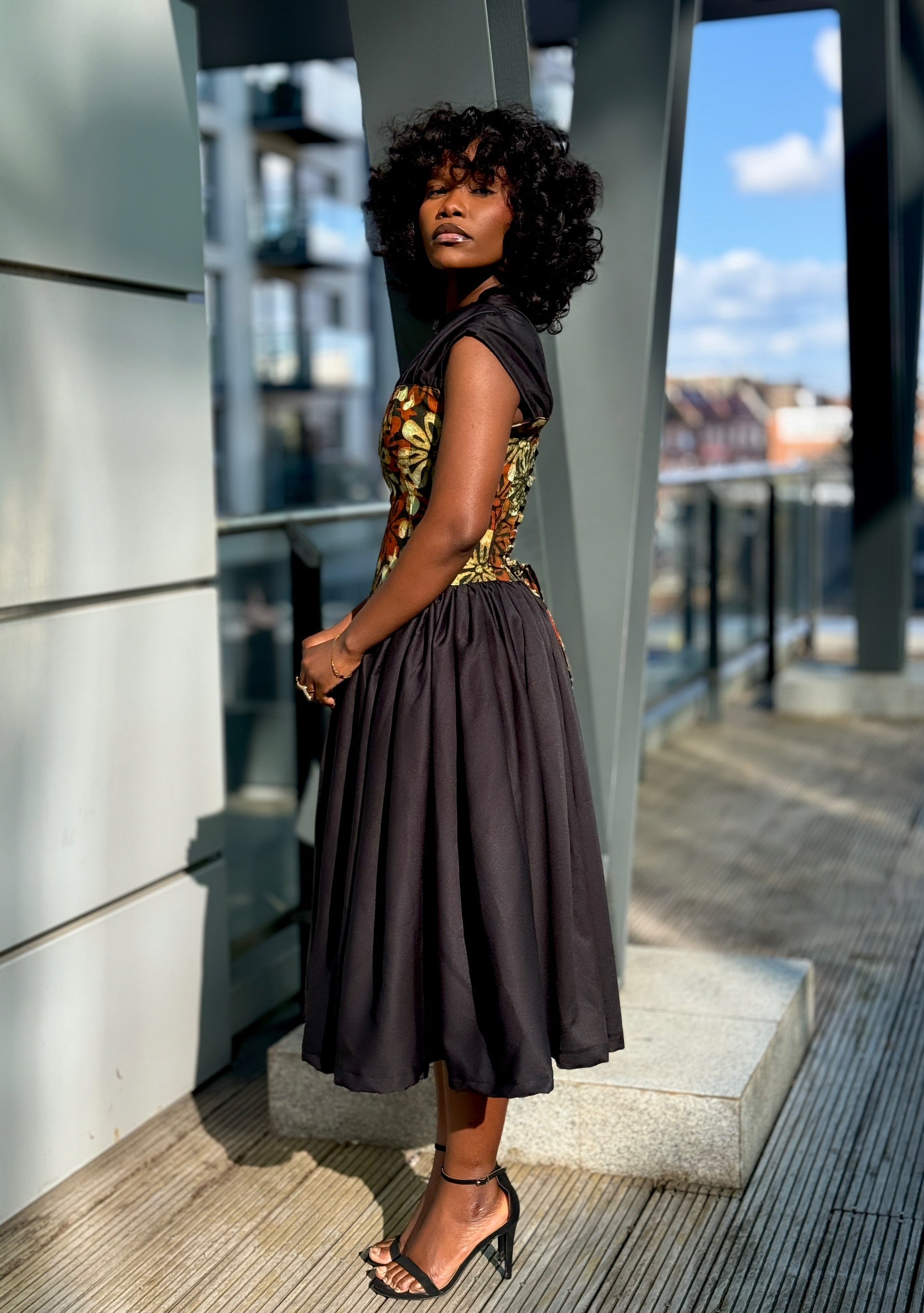 Asantewaa Full Midi dress