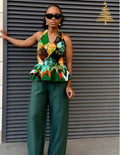 Céline pants set (Green)
