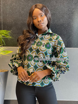 Kiki Green Top/ Shirt