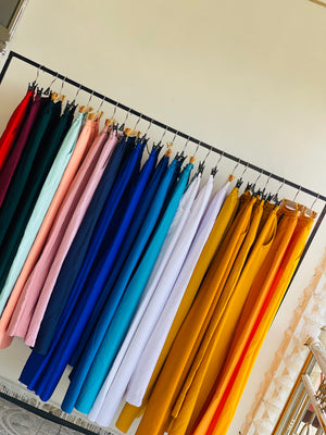 YELLOW all round elastic pants