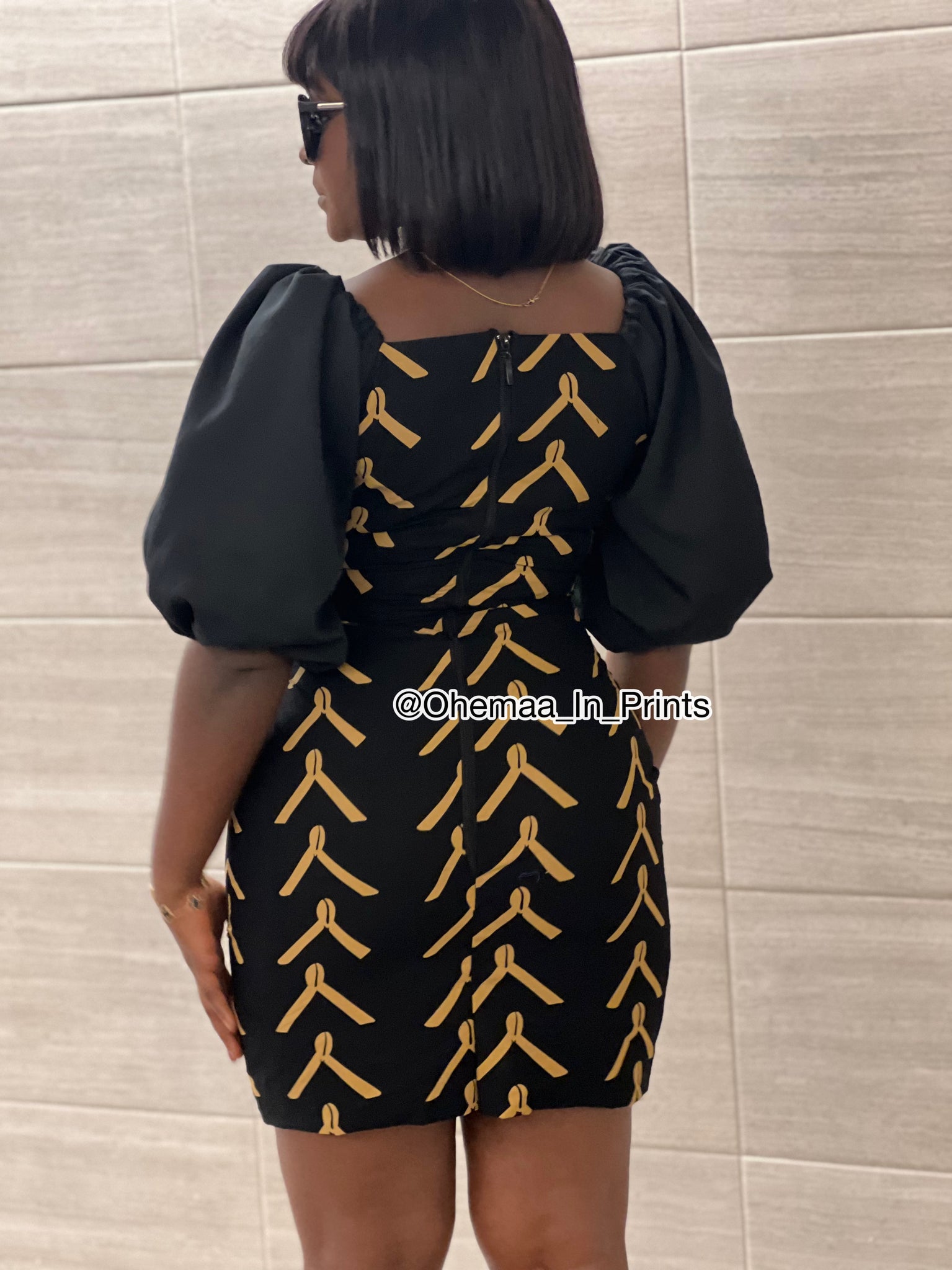 Chloe fully lined mini dress