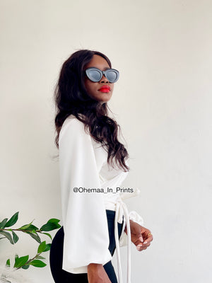 Ivory AJ wrap top
