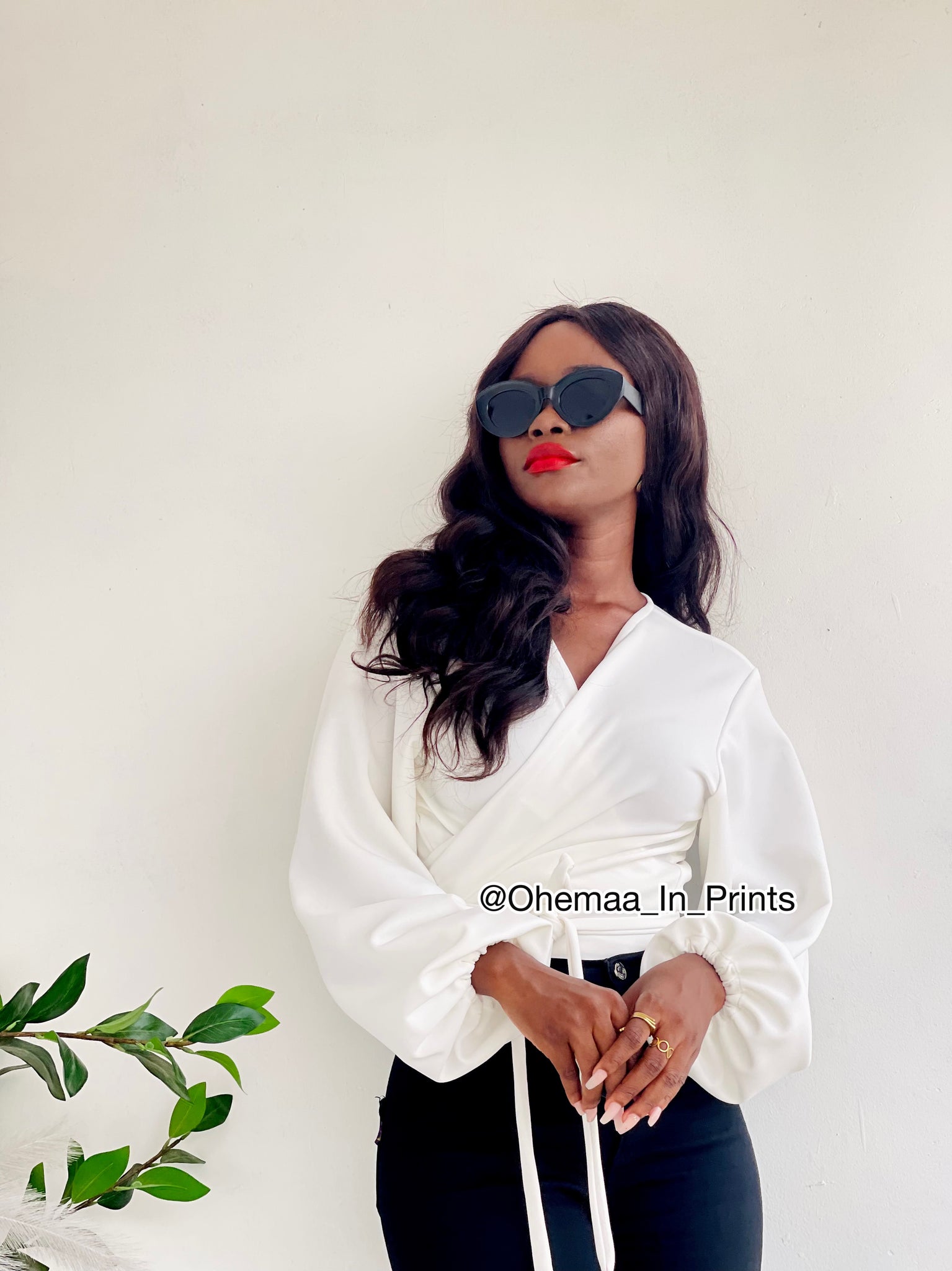 Ivory AJ wrap top