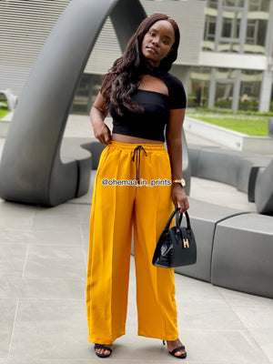 Mustard yellow All Round Elastic pants