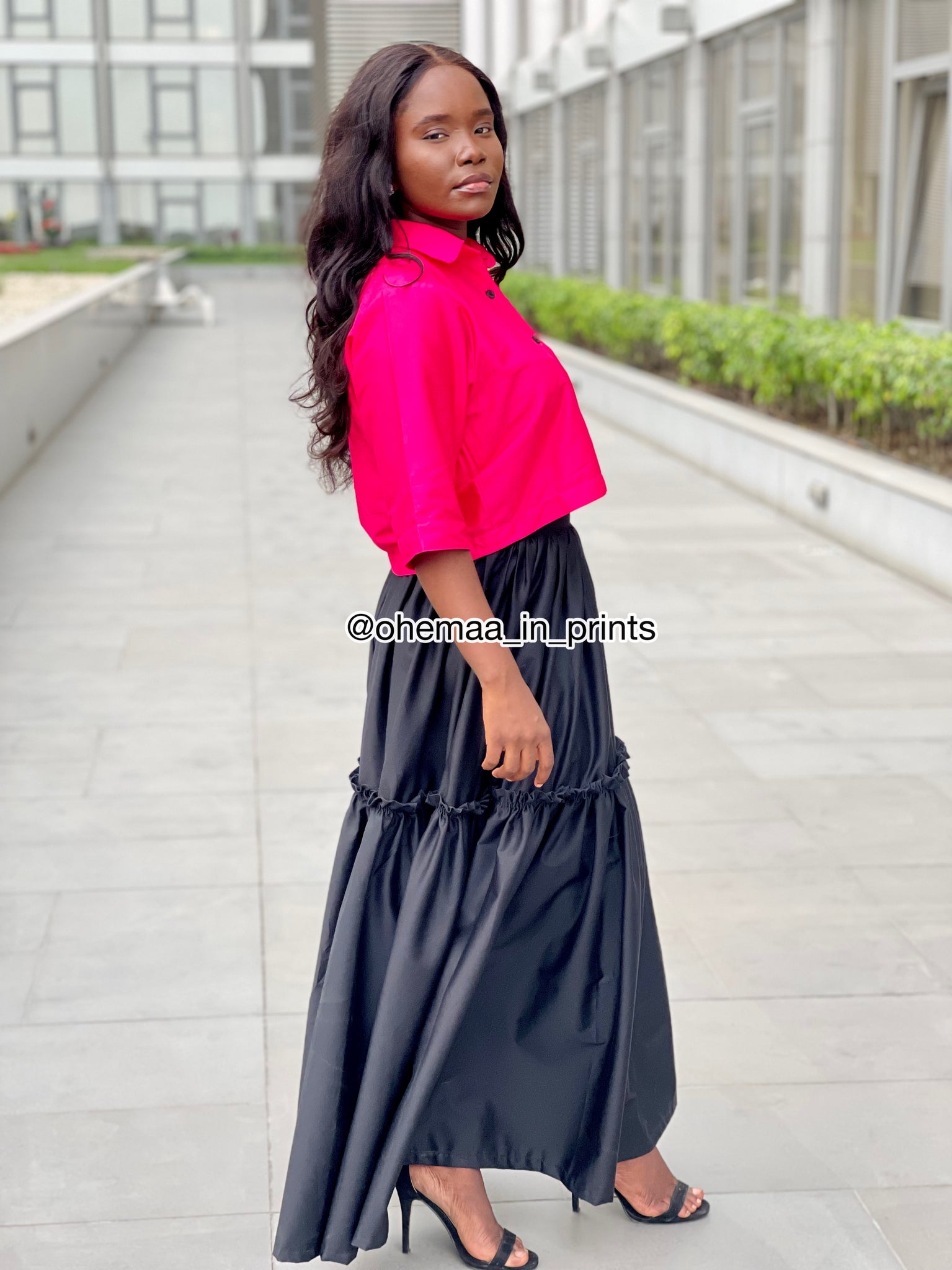 Jane ultra full skirt / crop top set