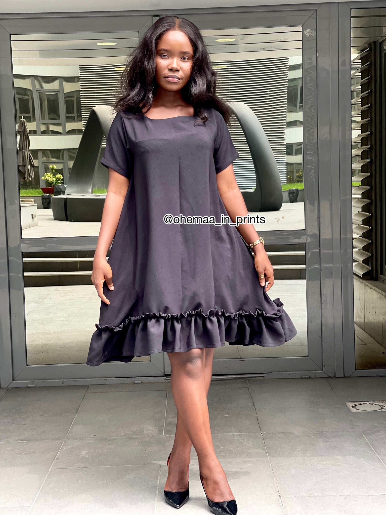 Martina black dress