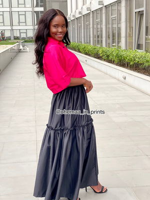 Jane ultra full skirt / crop top set