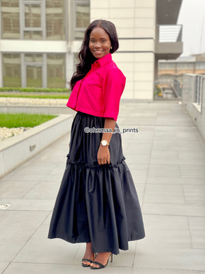 Jane ultra full skirt / crop top set
