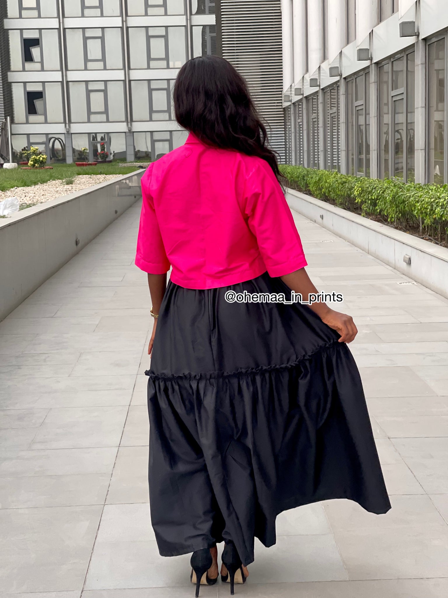 Jane ultra full skirt / crop top set